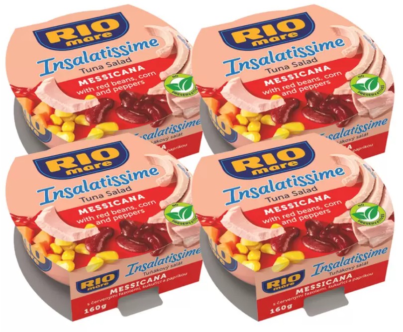Rio Mare Insalatissime Mexican Style Tuna Salad, 4 x 160g (640g)